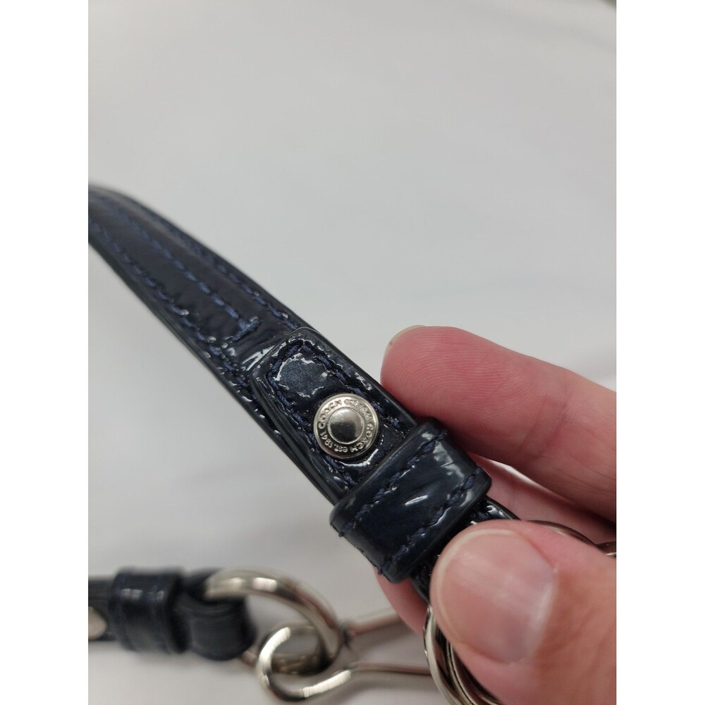 Coach Handbag Shoulder Strap Replacement Black/Blue 34" - Picture 3 of 5